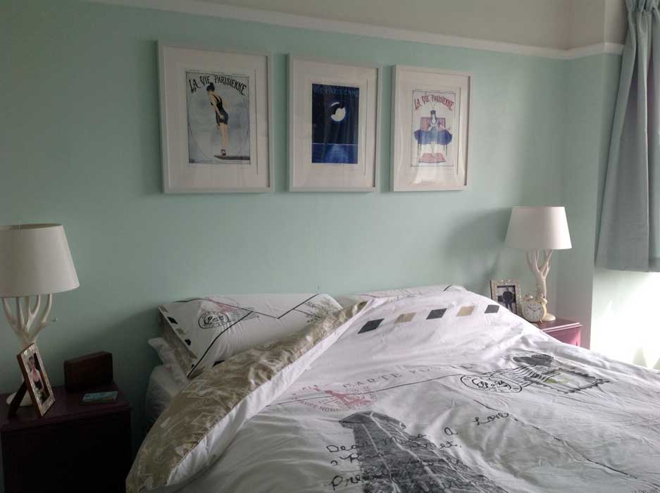 French styled bedroom scene