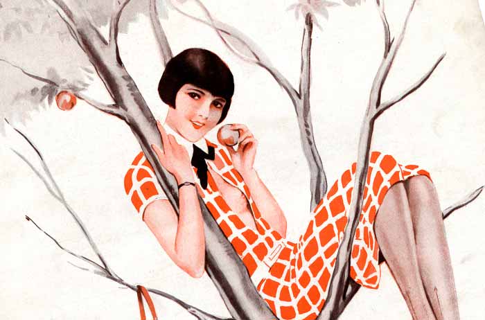 Le Sourire - Woman in an Apple Tree