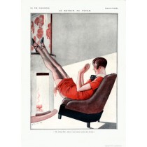 Full design - Le retour au foyer 1926 - La Vie Parisienne   Print