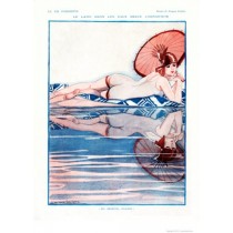 Full design - Le latin dans les eaux 1927 - La Vie Parisienne Print
